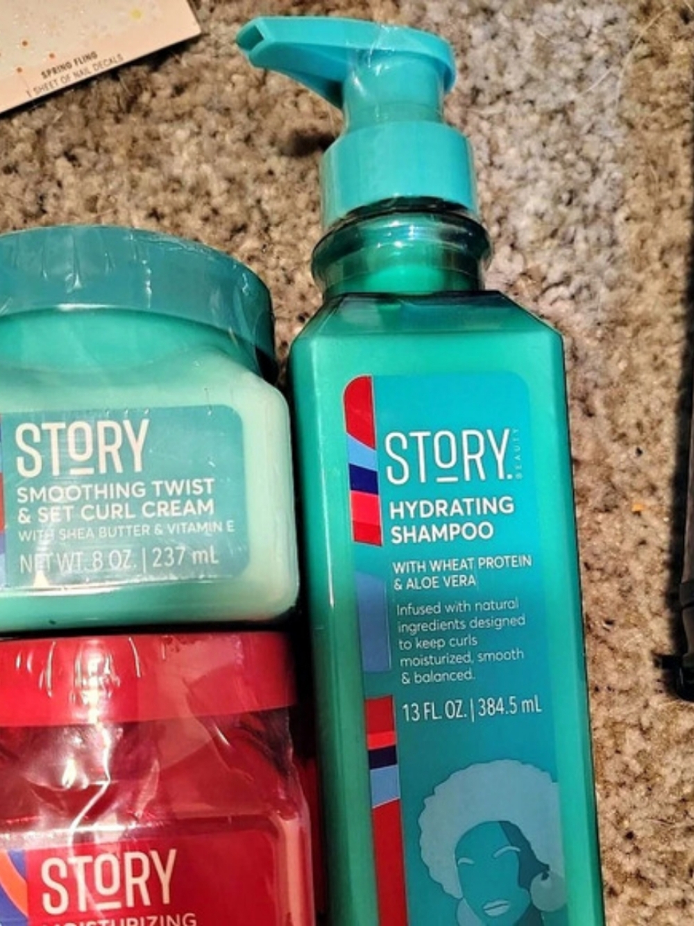 Story Hydrating Shampoo and Smooth Twist & Set Curl Cream &
